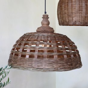 Chic Antique, Lampe i rattanflet, H43/�62 cm