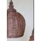 Chic Antique, Lampe i rattanflet, H52/�34 cm