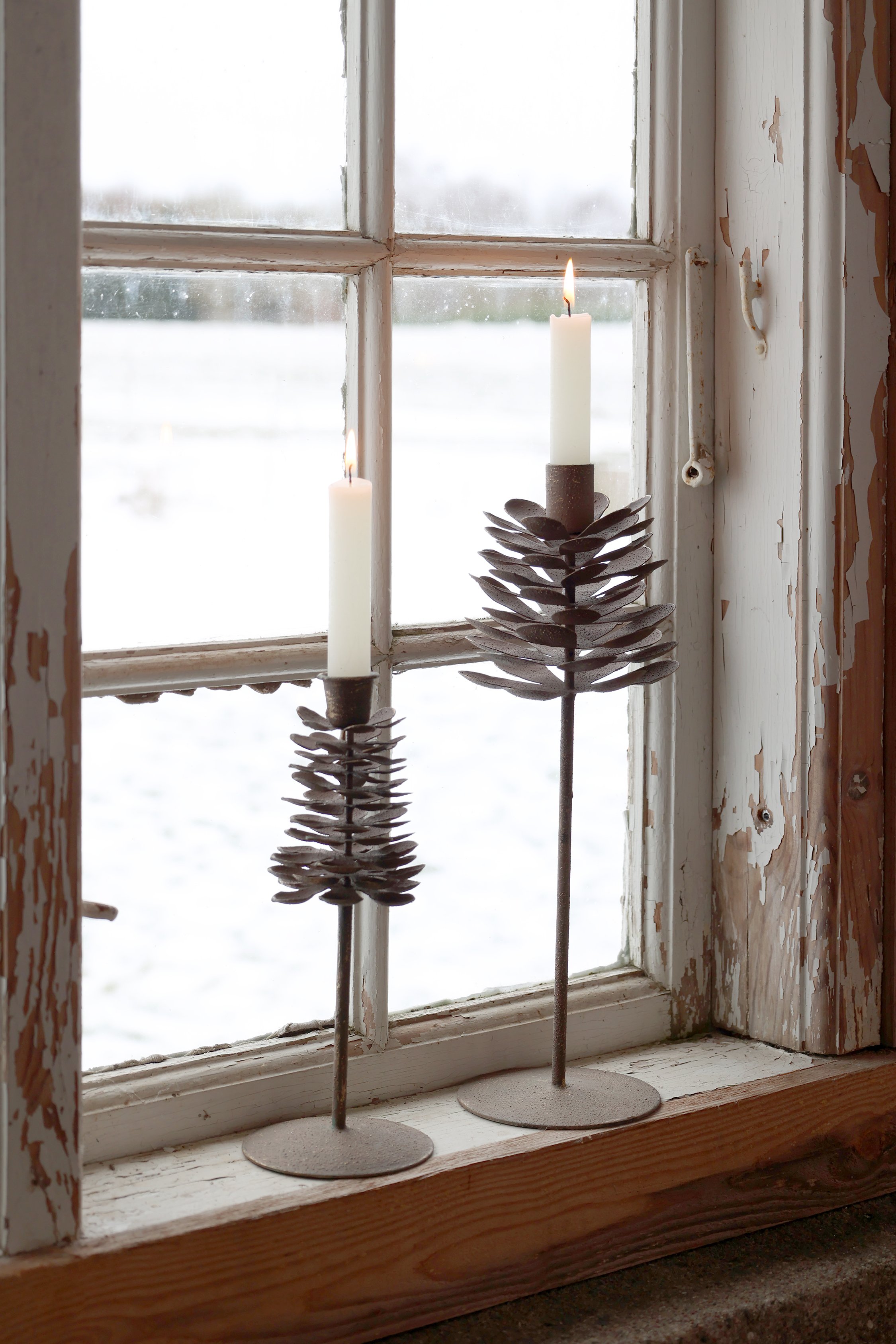 Chic Antique, Lysestage, Kogle, antique mocca
