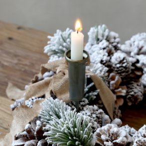Chic Antique, Lysholder til kertelys med spyd, antique messing