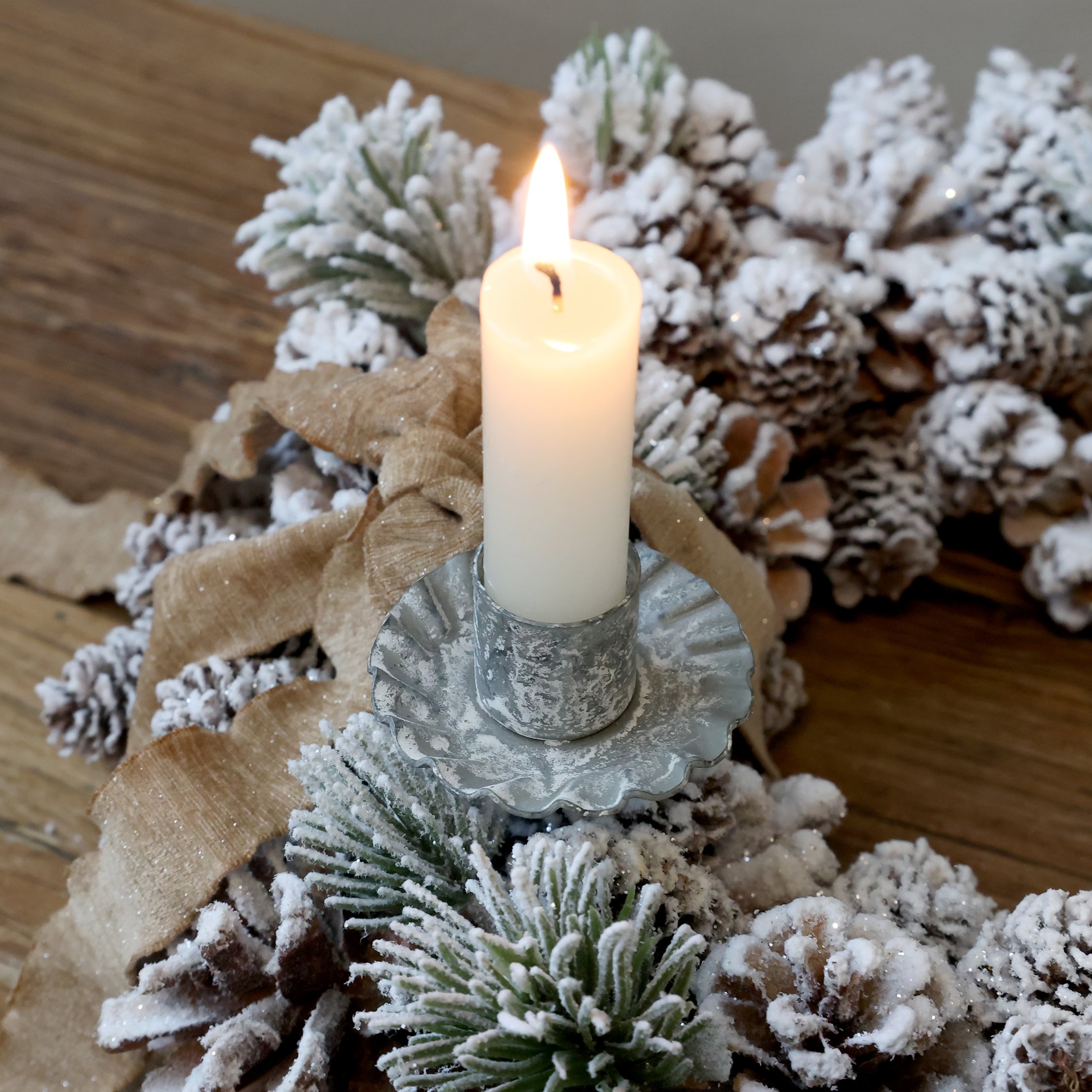 Chic Antique, Lysholder til bedelys med spyd, zink
