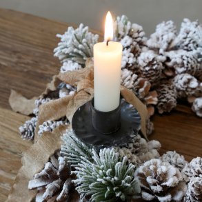 Chic Antique, Lysholder til bedelys med spyd, antique sort