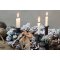 Chic Antique, Lysholder til bedelys med spyd, antique sort