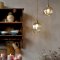 Chic Antique, Lampe med messingtop, H18/�17 cm