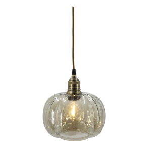 Chic Antique, Lampe med messingtop, H18/�17 cm