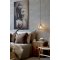 Chic Antique, Lampe med messingtop, H18/�17 cm
