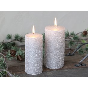 Chic Antique, Rustik Bloklys med glimmer, champagne