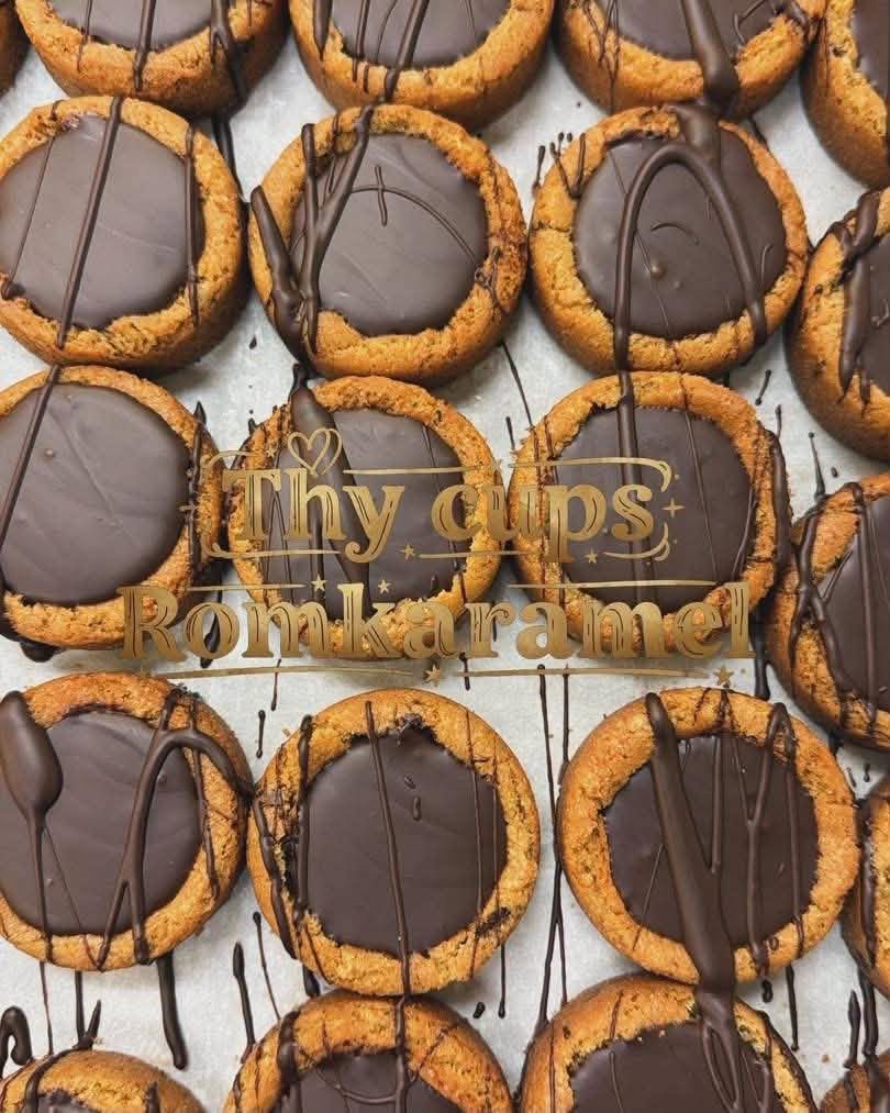 Chokolenten, Thy Cups: Romkaramel & m�rk chokolade (skildpadde inspireret) 