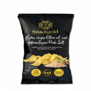 Snack gold, Spanske Gourmet chips m. Himalaya salt - 40gr.