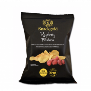 Snack gold, Spanske Gourmet chips m. Hindbr - 40gr.
