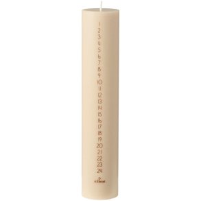 Kalenderlys 1-24 kit med brune tal, svanem�rket