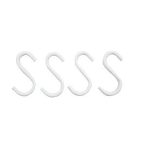 Speedtsberg, Atli 4 stk. S-kroge i pose, 9cm, hvid