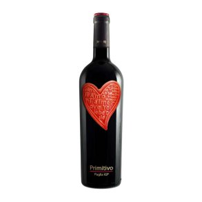 DEL MASTRO, Primitivo r�dvin i hjerteflaske, Ti amo, 75 cl. 