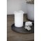 Ib Laursen, Lysbakke med kant, sort, 22 cm.