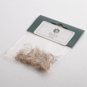 Brink Nordic, 50 STK. GULDFARVET KROGE - 3 CM