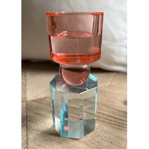 Speedtsberg, Noa, Fyrfadsstage (krystal), D6x16 cm., lyserd, klar og gr