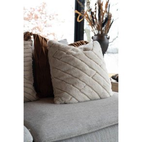 Fondaco, BENNI, Pude med fyld, sand, 48 x 48 cm.