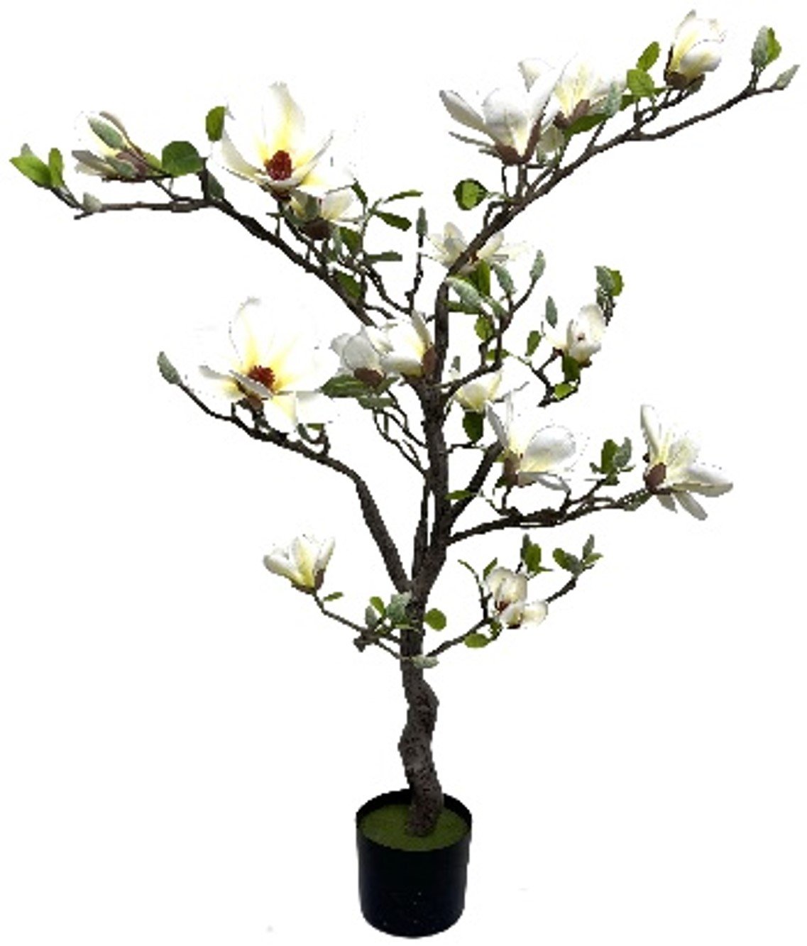 La Vida, Kunstigt magnolia tr�, hvid, H120 cm