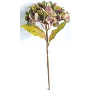 La Vida, Silkeblomst, Kunstig hortensia, H46 cm, Lilla nuancer
