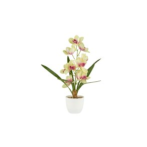 La Vida, Kunstig orkide i potte, H43, Gr�n/Rosa