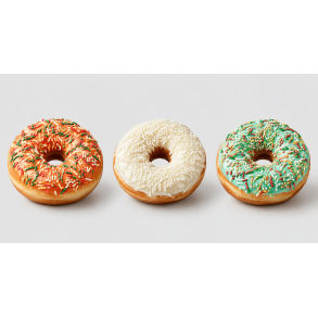 Lowin, Maxtris, Jule donuts, 6 stk. i en pakke