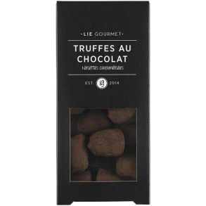 Lie Gourmet, Chokoladetrfler med karamelliserede hasselnddestykker, 110g. 