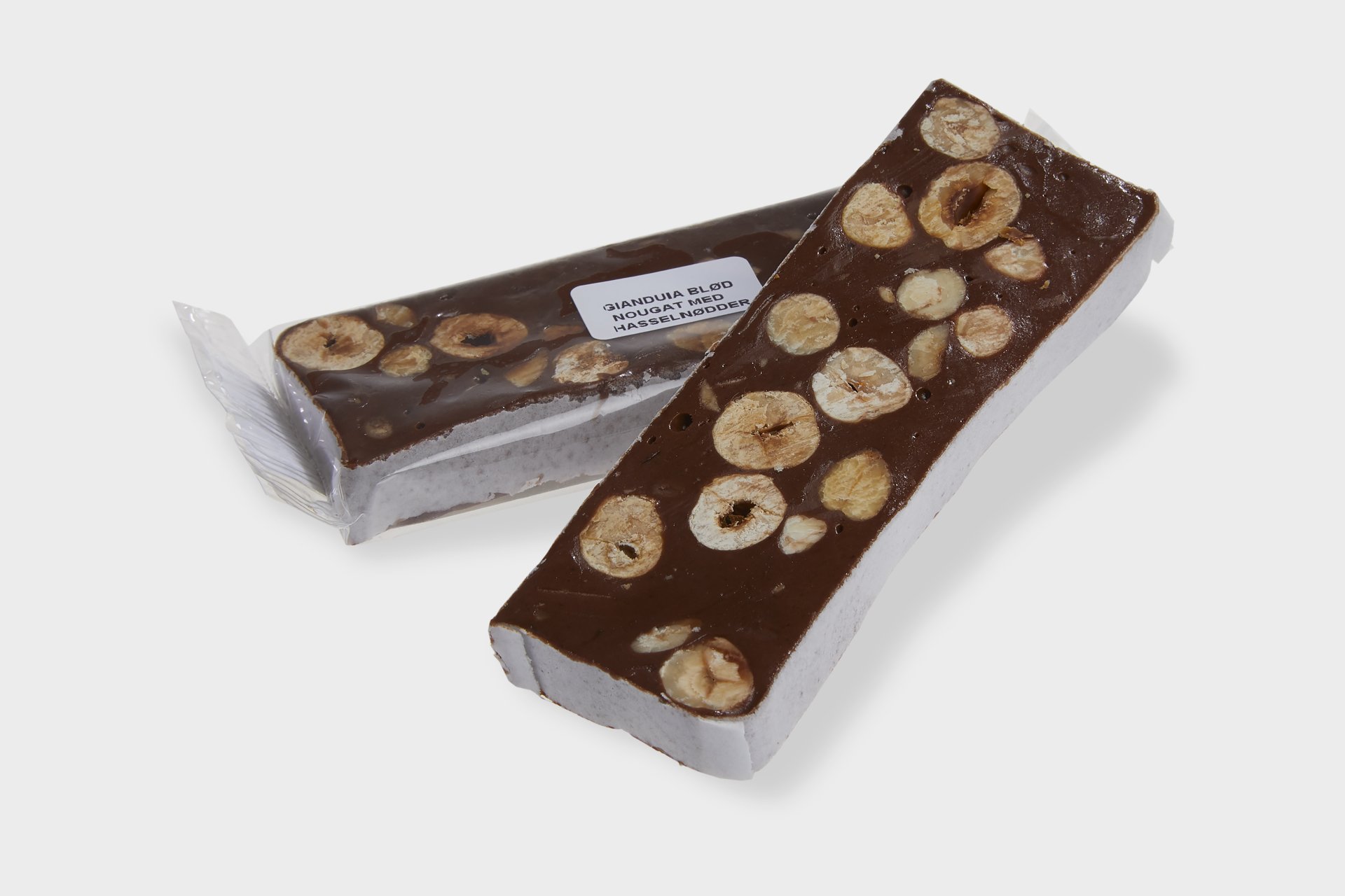 Lowin, Bld nougat classic og gianduia, ca 50 g.