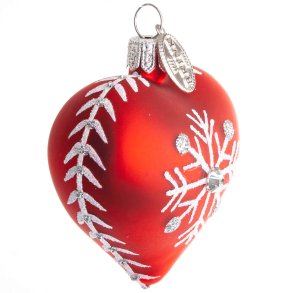 Brink Nordic, HJERTE SNEFNUG, 5 CM, RDT MAT