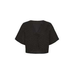 Anne-Mi (Femme Facon), Agnes kort cardigan, Sort