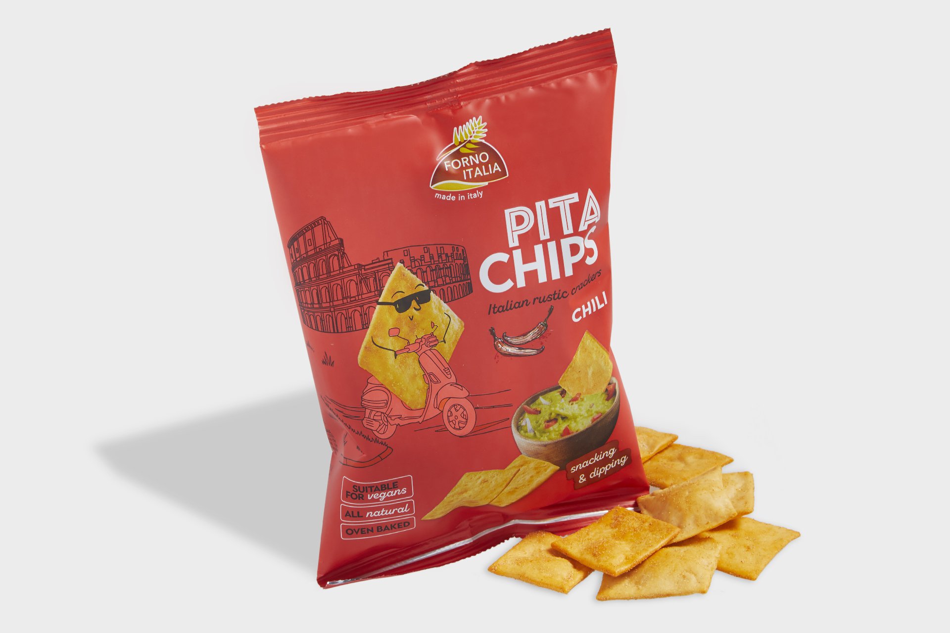 Lowin, Pita Chips, Chili