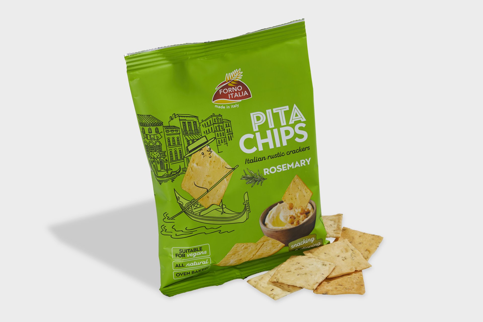 Lowin, Pita Chips, rosmarin
