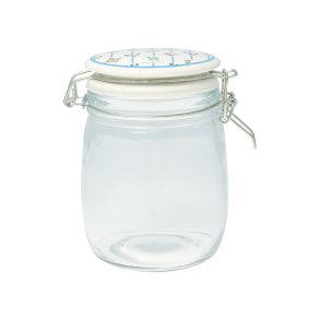 GreenGate, Opbevaringsglas 0,75L, Hannah, hvid