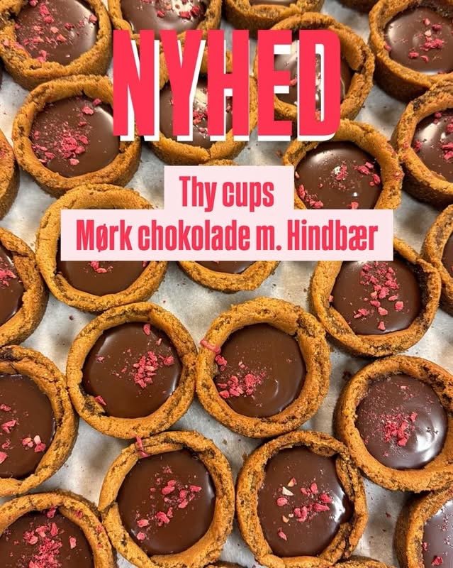 Chokolenten, Thy Cups:  Hindb�rfyld, m�rk chokolade & fryset�rret hindb�rdrys