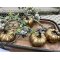La Vida, Gr�skars�t, 4 stk., antik guld