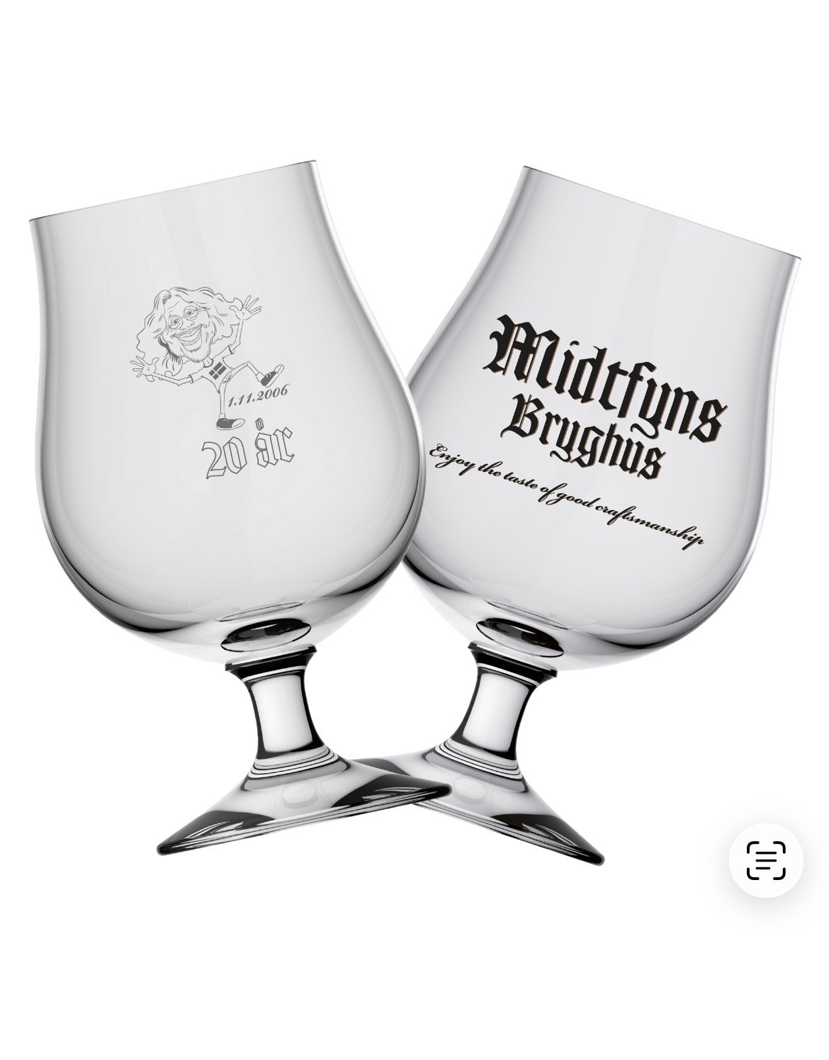 Midtfyns Bryghus, �lglas, JUBIL�UM 20 �r, 40 cl. 