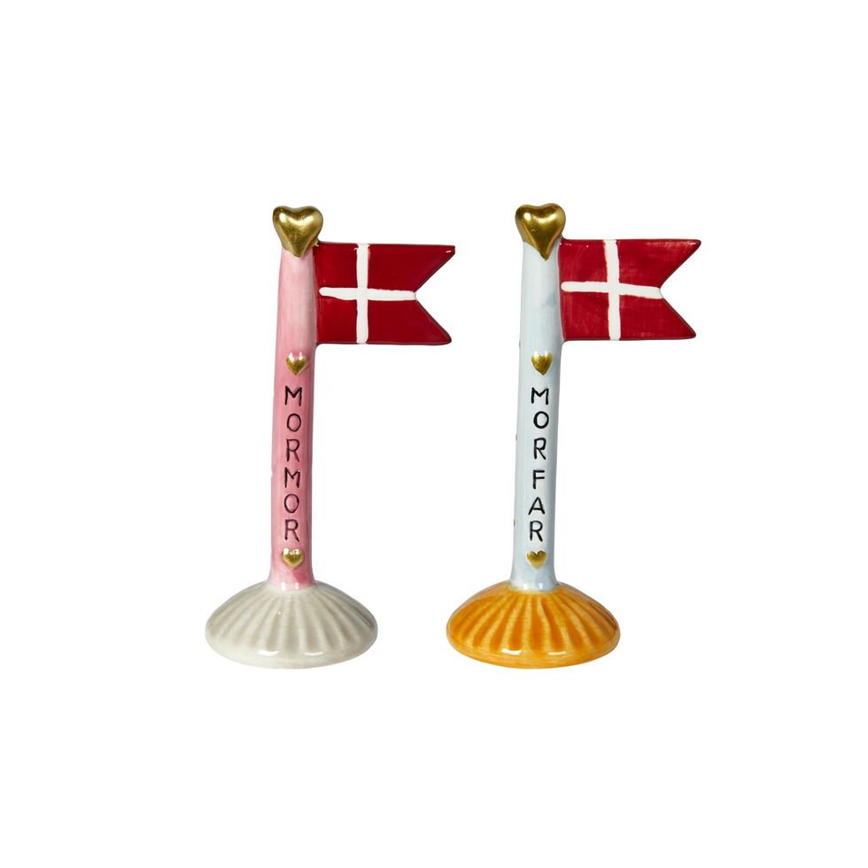 Speedtsberg, Flag med mormor/morfar, 14 cm