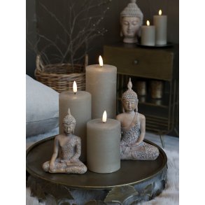 Chic Antique, Bloklys LED, hr, 7,5 cm. i diameter