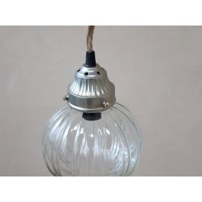 Chic Antique, Lampe kugle med riller h�ndlavet