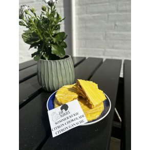 Chokolenten, Thy Kukies: Citron chokolade, citron ganache, hvide striber