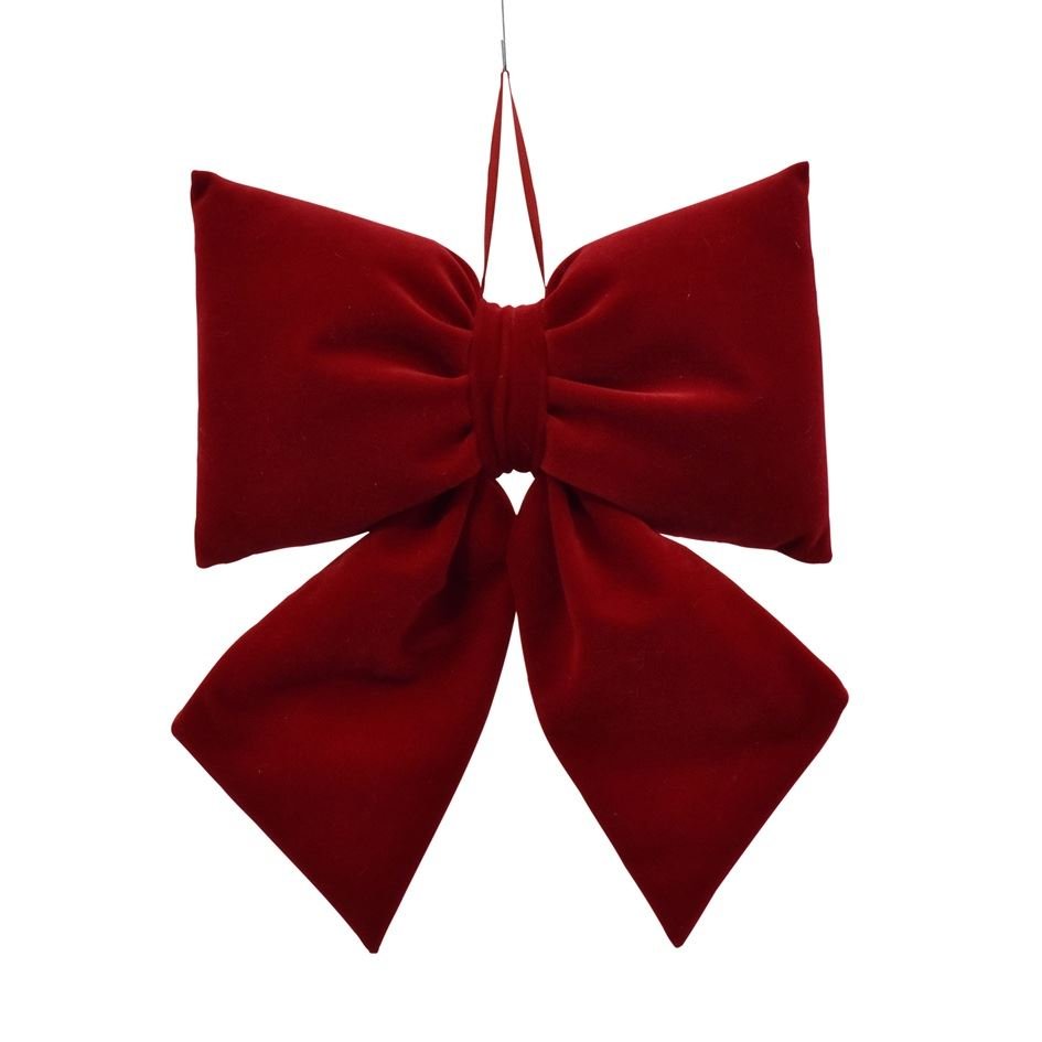 La Vida, Sl�jfe Velour, L:28cm, R�d