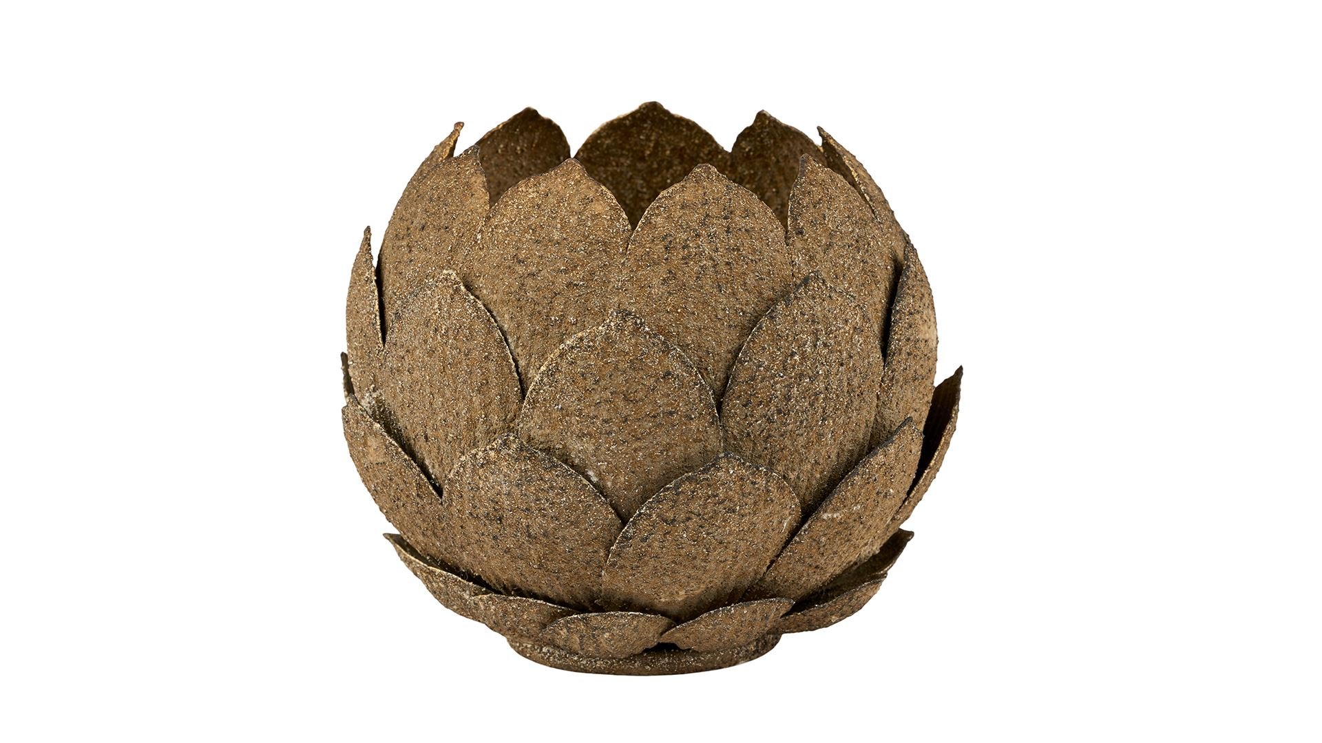 La Vida, Bowl, Lotus 12x16 cm, Rust Metal