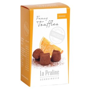 La Praline, Chokoladetrfler med appelsin, 100g. 