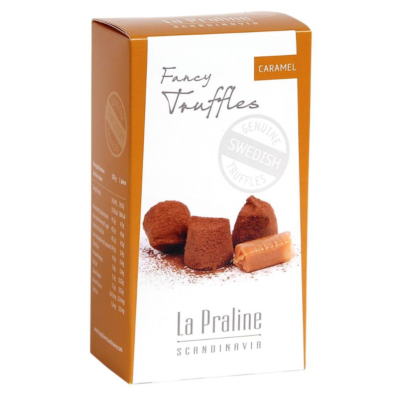 La Praline, Chokoladetrfler med saltkaramel, 100g. 