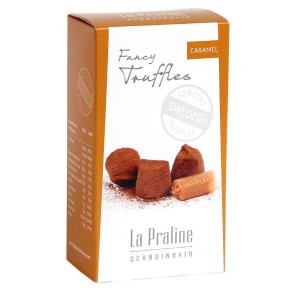 La Praline, Chokoladetrfler med saltkaramel, 100g. 