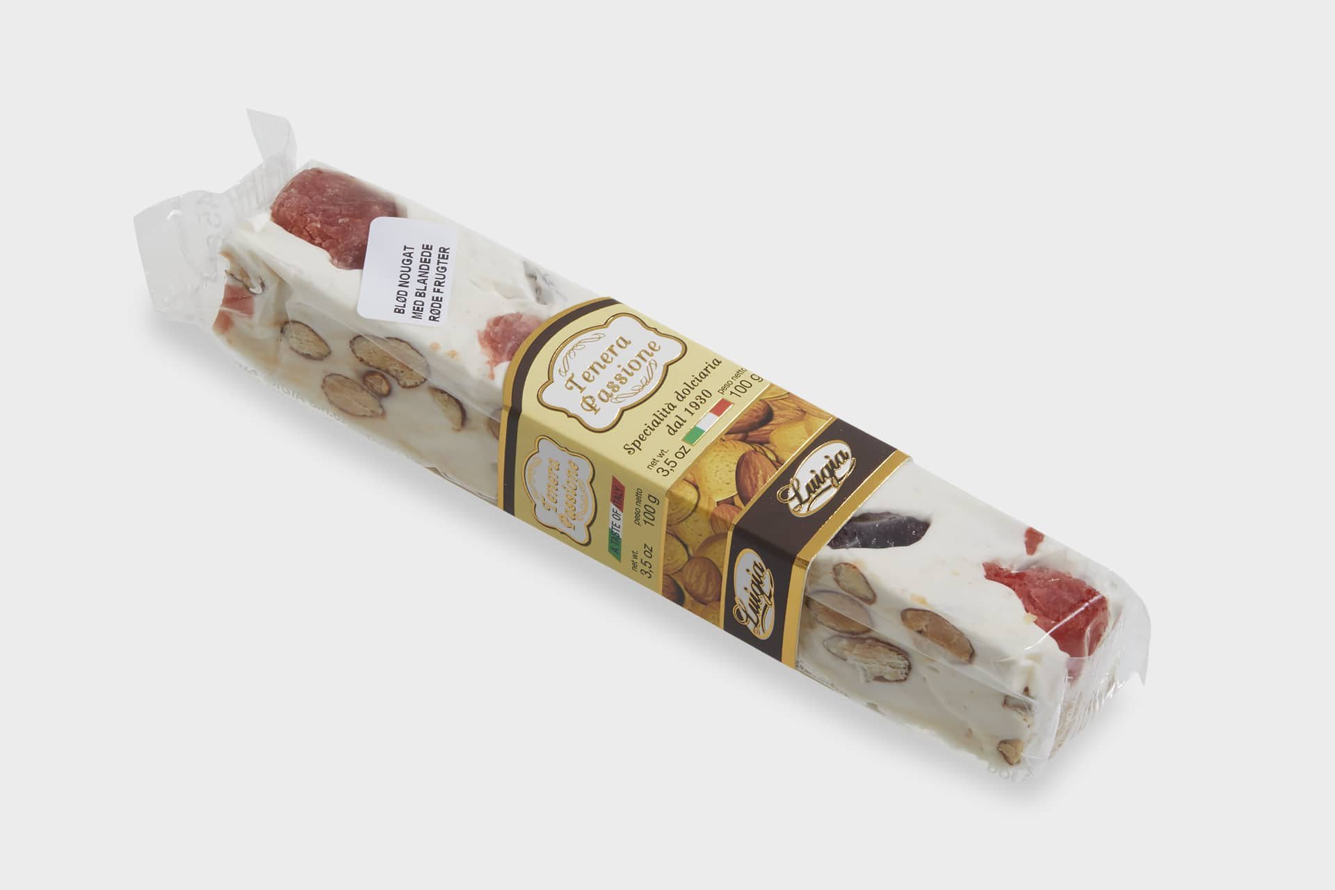 Lowin, Bld nougat med br, ca 100g.