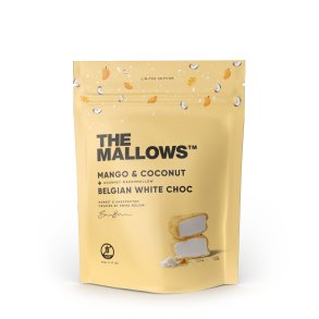 THE MALLOWS, Mango og kokosnd, 90g.
