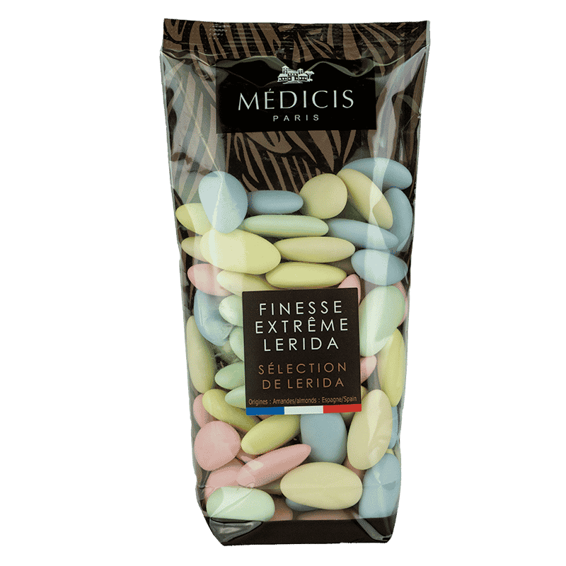 Gourmeture, Medicis, Franske mandler, Pastelfarver, 250g