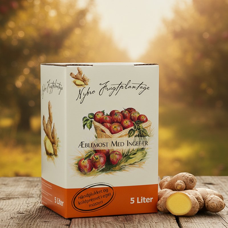 Nybro Frugtplantage, �blemost med ingef�r 5 l. 