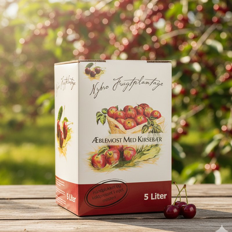 Nybro Frugtplantage, �blemost med kirseb�r 5 l. 