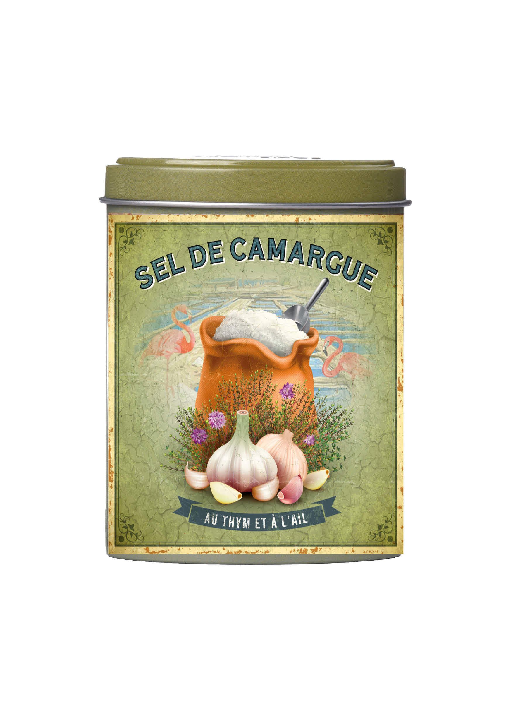 Gourmeture, Camargue-salt med timian og hvidl�g, 120 g. i str�d�se